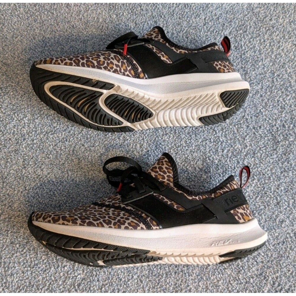 New Balance Size 7.5 Nergize Sport V1 Leopard Print Sneakers Athletic Shoes - Picture 5 of 8